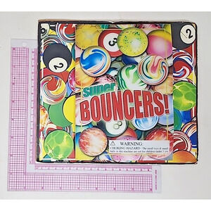 Vintage Vending Display Board Super Bouncers! 0353